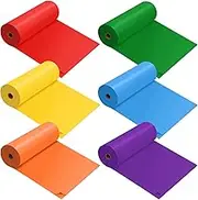 Preboun 6 Pcs Disposable Tablecloth Roll Plastic Tablecloth Roll Table Cloth Rolls for Thanksgiving Halloween Christmas Party Decorations， 40 Inch x 100 Feet (Rainbow Color)