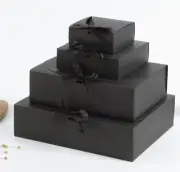 cookie gift boxes Black Large Only Cup Cookie Box Wedding Christmas cake X10Pcs