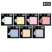BTS BT21 Official Authentic Goods monopoly Sticky note Square Type 7SET kpop