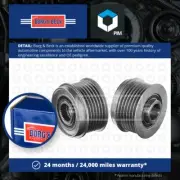 Overrunning Alternator Pulley fits FIAT PANDA 1.3D 04 to 12 Clutch B&B 55186280