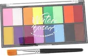 8-Color Dual Tone Water-Soluble Body Paint Pigment Kit for Boys and Girls Face Painting Makeup Kit Easy Clean
