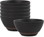 salt&pepper Shari Rice Bowls, Onyx, Size 12 x 6 cm (Set of 6)
