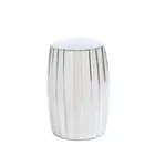 Stylish Silver Decorative Stool