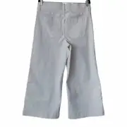 SPANXshape EveryWear Cropped Wide Leg Jeans Sz XL-P Patch Pockets Ecru Women NWT