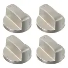 4 Pieces Gas Stove Knobs Cooker Oven Hob Control Knob Switch 6mm/0.23