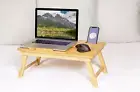 Laptop Desk Bed Tray Table Foldable Lap Desk Bamboo Breakfast Serving Tray Multi