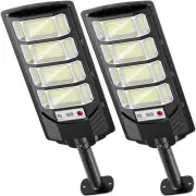 Solar Lights Outdoor Waterproof, 320° Wide Angle Solar Street Lights Outdoor ...