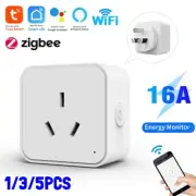 WiFi Smart Socket Timer App Remote AU Plug Tuya Zigbee Control For Alexa Google