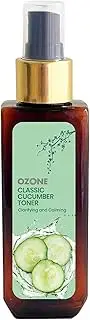 O.ZONE Classic Cucumber Liquid Toner for Anti Acne, Pore Tightening, Skin Purifying for Oily, Acne Prone & Dull Skin. Natural Product -100 Ml