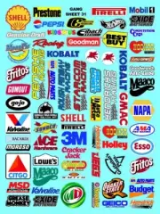 CLEAR VINYL "GANG SHEET 31-R/C MODEL Decal 1/8-1/6-1/5-1/4-Scale DIE CUT-TRAXXAS