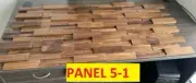 FEATURE WALL CLADDING 3D PANEL REAL WOOD AMERICAN WALNUT 1 PIECE - PANEL 5-1