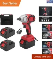 Versatile Cordless Brushless Drill with 2 Batteries for DIY and Heavy-Duty Use