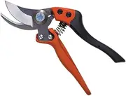 Bahco PX-M2 ERGO 20 mm Medium Bypass Secateurs with Elastomer Coated Fixed Handle, Red, 3/4 Inch Capacity