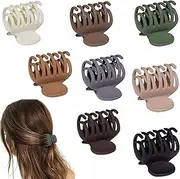 1.6" Matte Medium Double Row Teeth Hair Clips for Women - Strong Hold Jaw Clamps for Thin, Fine & Thick Hair