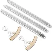 WAIZHIUA 3Pcs 30cm Tyre Lever Heavy Duty Manganese Steel Tire Levers Tire Irons Changing Tool Kit with 2Pcs Rim Protector for Repairing Motorcycle Bike Bicycle MTB Car Tire