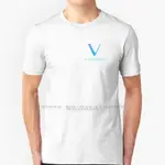 VECHAIN WILL SURPASS 比特幣 T 恤 100% 純棉 SHORT THE BANKS THE BAN