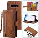 Wallet Case for Samsung Galaxy S10 Plus, Vintage Premium PU Leather Cover Flip C
