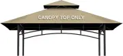 Grill Gazebo Replacement Canopy Top Only - 5' X 8' Outdoor BBQ Gazebo Canopy Roo