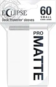 Ultra Pro Eclipse Matte Small Sleeves 60 Pack - Arctic White, Premium Card Protection