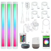 Smart Under Cabinet Lighting Multi Colors LED Strip Lights,Works with Alexa,G...