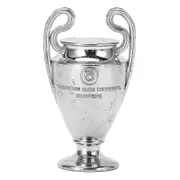 Mini Champions League Trophy Metal Cup Decoration for Home Bookshelf
