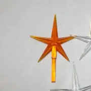 Large Gold Acrylic 3" Star Topper for Ceramic Christmas Trees