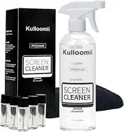 84oz Screen Cleaner Spray and Wipe, 2500ml TV Screen Cleaner for Computer, Laptop, Monitor, Phone, Ipad, MacBook, Electronic,LCD, OLED, Spray Bottle+5pcs Concentrated Solution+Microfiber Cloth