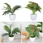 Green Foliage Artificial Plants Bonsai Simulation Flowers Potted Fake Greenery
