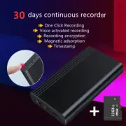 Digital Spy Voice Activated Recorder Mini Hidden Audio Recording Device 32GB