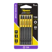 Kango 89mm TX20 HYPERTORQUE™ Impact Driver Bit - 5 Pack