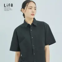 在飛比找momo購物網優惠-【Life8】EVENLESS 重磅純棉 短袖襯衫(7100