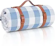 Picnic Blanket Extra Large, Waterproof and Foldable Beach Blanket, XICEN 3-Layer Outdoor Blanket for 6 to 8 Adults, for Camping, Park, Beach, Grass, Indoors