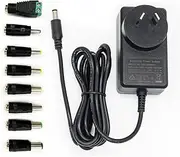 AC to DC 12V 3A Power Supply Adapter for CCTV Camera DVR NVR, Router, Network Switch, LED Strip,Speaker, TV Box, Light Electronic Organ and Other Household Electronics Plug 5.5mm x 2.1mm
