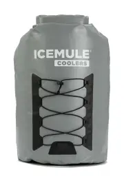 IceMule Pro 23L Large Waterproof Backpack Cooler Bag - Grey
