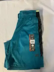 Russell Boy's Core Shorts - Dri-Power - Green & Black - Size: M (8) NWT