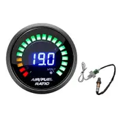 52mm Air Fuel Ratio Gauge Led Digital Display With Narrowband O2 Oxygen Sensor Car Gauge For 12v Ca As shown
