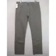 NWT Dockers Mens Gray Pacific Collection Straight Fit Pants Khakis Chinos 34x34