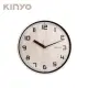 【KINYO】11吋北歐風木紋掛鐘/時鐘(壁掛設計/超靜音/無滴答聲)