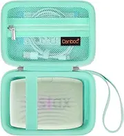 Canboc Hard Case for Fujifilm Instax Mini Link 3/ Fujifilm Instax Mini Link 2/ Instax Mini Link Smartphone Printer, Mesh Pocket fit Instax Mini Instant Film and Cable, Mint Green