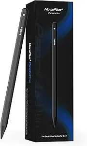 Novaplus A8 Duo Stylus Pen for iPad, Dual Charging Modes, Drawing Tools Shortcuts, Wireless Charging, Tilt Function, Palm Rejection. Compatible with iPad 6-10th/iPad Pro 1-6th/Mini 5-6th/Air 3-5thGen.
