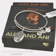 Authentic Alex and Ani Sphinx Rafaelian Silver Charm Bangle
