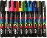 Uni posca Paint Marker Pen Medium Point Set 10 MOST SELLING COLOURS