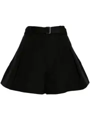[sacai] Double-Faced Silk Cotton Shorts