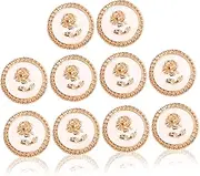 [GAROZATION] Coat Buttons Metal Buttons for Jacket Decorative Buttons for Jacket Decorative Buttons for Suit Small Decorative Buttons Metal Buttons for Zinc Alloy