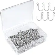 Hysagtek Metal Mini Gutter Hang Hooks Christmas Lights Ornament Hook Weatherproof Light Clips Hooks for Hanging Xmas Decoration Outside String Lights, Party Decorations, 30 Pcs