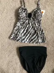 MIRACLESUIT MAGICSUIT TANKINI SWIMSUIT GEO PRINT 8