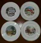 Set of 4 Corning Corelle Collectible Plates 10.25 " - Winter Skating Scenes