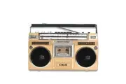 Retro Bluetooth Cassette Player with FM/AM Radio & Dual Speakers Golden
