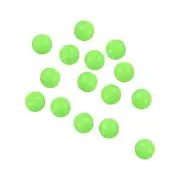 200Pcs 7mm Dia Round Plastic Glow Fishing Beads Tackle Tool, Green