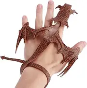 [FwQoFvk] Dragon Wrap Bracelet Leather Hand Dragon Bracelet Vintage Handmade Dragon Cuff Bracelet Cool Cosplay Dragon Bracelet Adjustable Wrap Around Dragon Bracelet for Men Women Decoration
